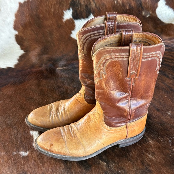 Leucchese ostrich boots men’s 7.5 d women’s 8.5 - Picture 10 of 14